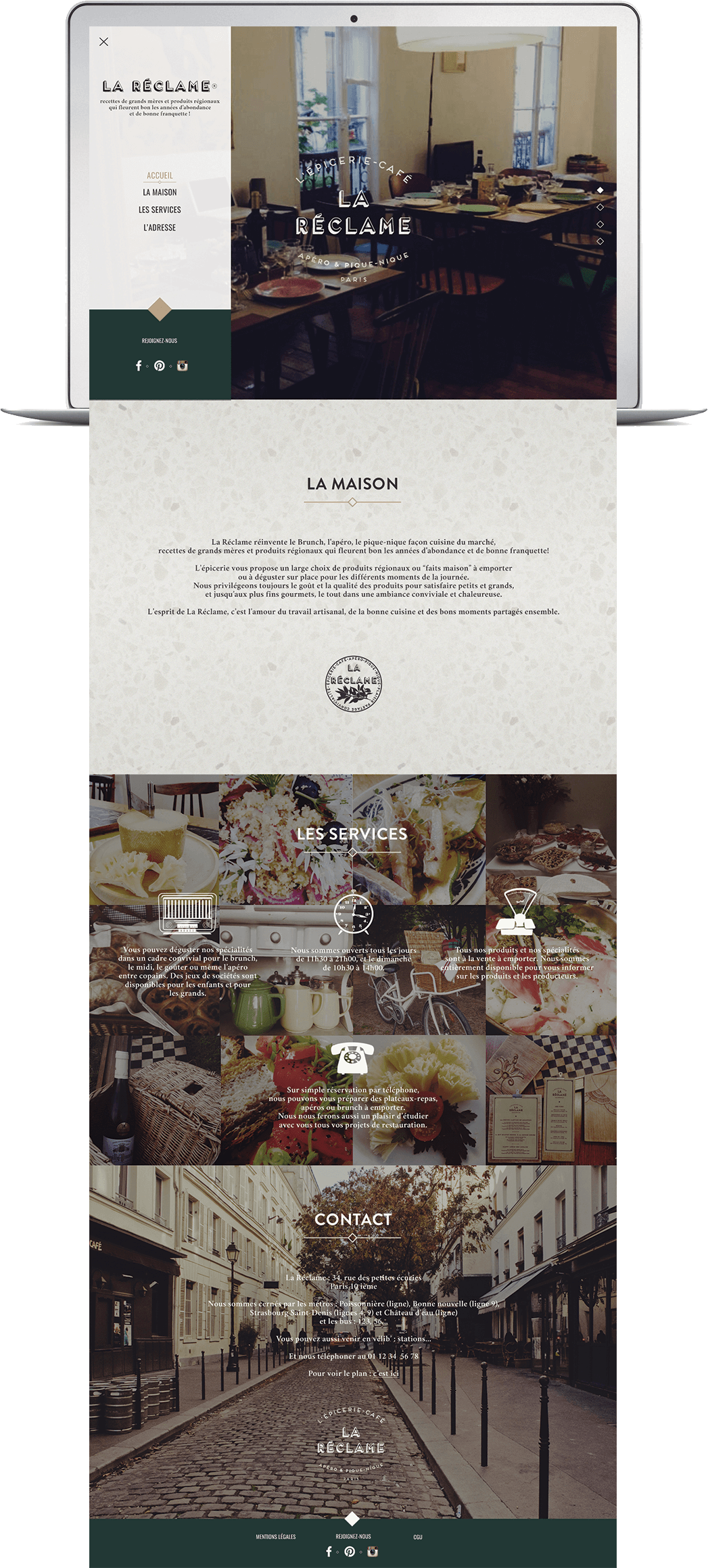 page du site